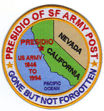 US ARMY POST PATCH, PRESIDIO OF CALIFORNIA, GONE BUT NOT FORGOTTEN picture