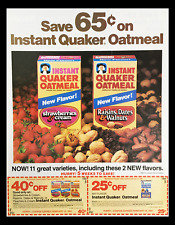 1985 Quaker Instant Oatmeal Circular Coupon Advertisement picture