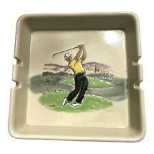 Vintage Golfers Ashtray Sam Snead Embossed Mid Century Circa 1960's picture