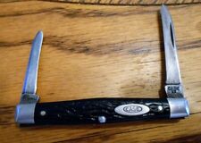 ✔️Vintage *1940-1964* CASE XX -62042- 2 Blade OLD Pocket Knife ROUGH BLACK Rare picture