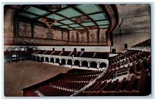 St. Paul Minnesota Postcard Interior Auditorium Exterior c1910 Vintage Antique picture