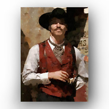 Doc Holliday #3 (Val Kilmer)  Sketch Card Limited 11/50 PaintOholic Signed picture