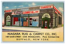 c1940's Niagara Rug & Carpet Co. Main Street View Buffalo New York NY Postcard picture