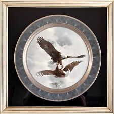 1985 Limited Edition COURTSHIP FLIGHT Eagles Collectors Plate by Mario Fernandez picture
