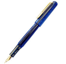 New Picasso Celluloid Fountain Pen Aurora Blue PS-975 Iridium Fine Gift Pen picture