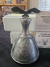 1989 Gerz Harley Davidson Limited Edition  # 0069 Pewter Decanter picture