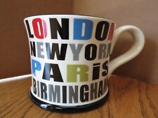 Moorland Pottery Coffee Mug World Traveler London New York Paris Birmingham picture