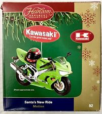Carlton Heirloom “Santa’s New Ride”Kawasaki #92 Ornament Motorcycle New picture