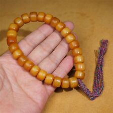 Natural Old Material Tibet Yak Bone Bracelet Amulet 27 Prayer Beads Hand String picture