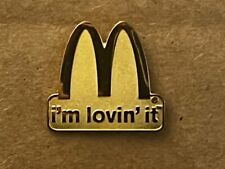 Vintage McDonald's I'm Lovin' It Sandblast Collectible Lapel Hat Pin picture