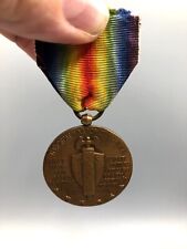VTG WWI Military Victory Bronze Ribbon Medal 
