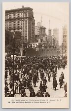 Battleship Recruit in Union Square New York City WWI Underwood Moser Postcard picture