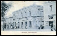 POLAND Bochnia Postcard 1914 Street View Bakery Stores picture