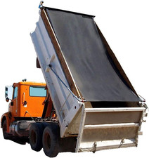 Dump Truck Mesh Tarp for Dump Trailer Cover with 6'' Pocket, 7'X22' picture