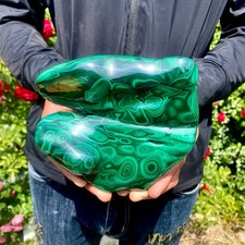2.2LBNatural polished peacock mineral free-form specimen spiritual stone healing picture