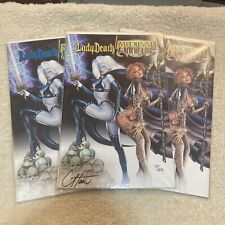 Lady Death / Medieval Witchblade 1 Lot - (1/299 Signed) - (1/999) - (1/2000) picture