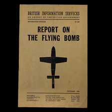 Original September 1944 WWII British Information Division Report on German V-1 picture