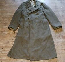 Vtg WWII World War 2 American Wool Trench Coat Sz 38 R GUC Eagle Buttons 1942 picture