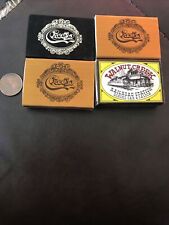 Lot of 4 vtg match boxes Walnut Creek CA Crees oyster bar & Railroad station picture