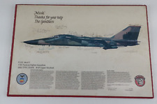 1986 77th Tactical Fighter Squadron Autographed Air Force Military Plaque USAF picture