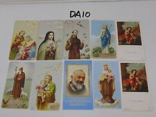 VINTAGE PRAYER HOLY CARDS LOT OF 10 FRATELLI BONELLA ITALY 400 SERIES MIXED GOLD picture