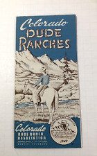 1949 Travel Brochure - Colorado Dude Ranches -  Map, Listings, Pics picture