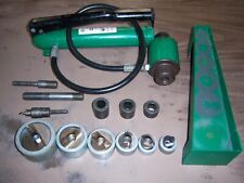 Greenlee 7506 Slug Splitter Hydraulic Knockout Punch Driver Set w/ 767 Hand Pump picture