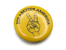 For A Better America Peace Sign Fingers Button picture