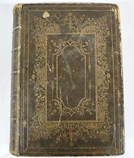 VINTAGE 1863 AMERICAN BIBLE SOCIETY ENGLISH BIBLE picture