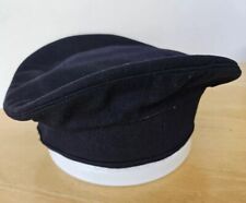 AUTH WW II US Navy Donald Duck Wool Sailor Baret Flat Hat WW2 1940’s 7 1/4 picture