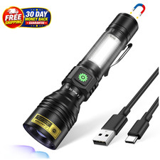 UV Flashlight 365nm & 395nm Dual Black powerful01, 365nm+395nm picture
