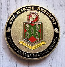 US MARINE CORPS - 5th MARINE REGIMENT Challenge Coin picture