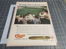 1947 Cinco Cigar Forest Hills Stadium N.Y. Vintage Print Ad picture