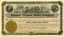 General Thomas Mines Co. - Stock Certificate - Mining Stocks picture