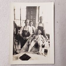 Antique 1900s Photograph Medical Students Study Cadaver Dissection Autopsy picture