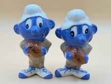 Jean Grief Smurfs Playing Football Salt & Pepper Shakers picture