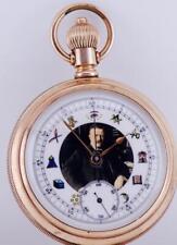 Gilt Pocket Watch-American President T.Roosevelt Masonic Pan America Chronograph picture