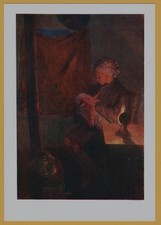 1972 Mother Nursing Baby Madonna Breastfeeding Maternity Art Vintage Postcard picture