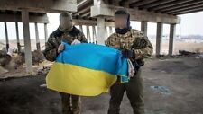 Ukranian Flag signed by Ukranian Forces 54 brigade, Army Forces Ukraine War 2023 picture