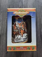 1999 Budweiser Holiday Beer Stein 20th Anniversary In Box picture
