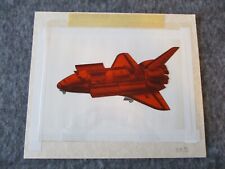 NASA MSFC SPACE SHUTTLE CONCEPT ART W/RED TRANSPARENCY OVERLAY- SCIENCE IN ORBIT picture