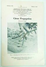 Vintage 1949 Citrus Propagation Booklet Bulletin 139 March by A.F. Camp picture