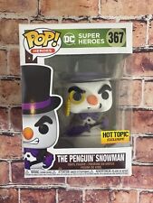 Funko POP DC SUPER HEROES THE PENGUIN SNOWMAN # 367 HOLIDAY EXCLUSIVE HOT TOPIC picture