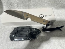 CIVIVI Kepler Fixed Blade Knife Tan G-10 Handle New C2109B picture