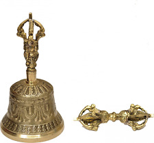 Dharma Store - Tibetan Buddhist Meditation Bell and Dorje Set 4.5 Inch picture