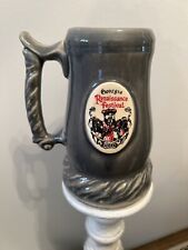 Georgia Renaissance Festival 1991 Hand Turned Beer Stein Gray Excellent picture