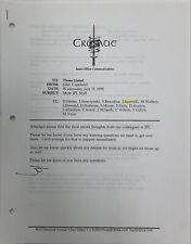Babylon 5 Crusade More JPL Stuff Machine Conciousness Office Memo July 15, 1998 picture