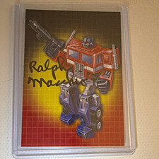 Transformers 40th Anniv Optimus Prime Robot Mode 1 Ralph Macchio Auto 1/4 picture