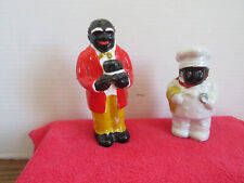Vintage Ceramic African American Salt and Pepper Shakers picture