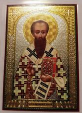 Saint Basil the Great laminated icon Prayer Card Св.Василий Великий ламинирован picture